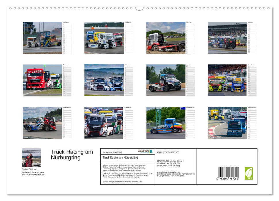 Truck Racing am Nürburgring (CALVENDO Premium Wandkalender 2027)