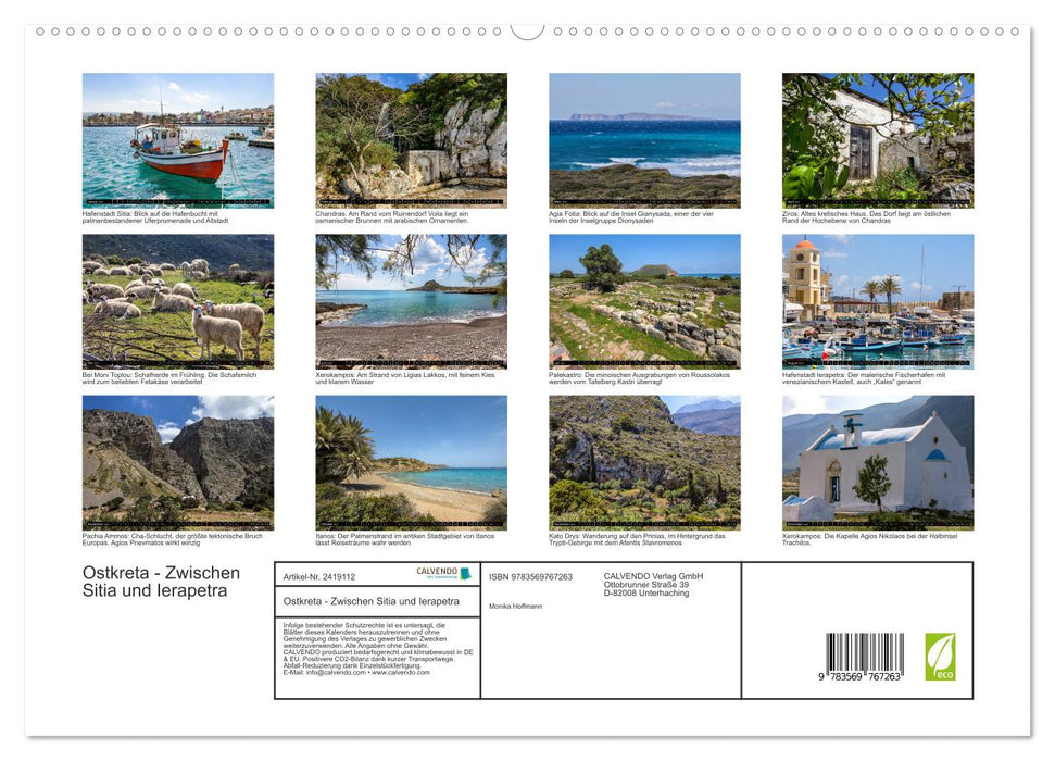 Ostkreta - Zwischen Sitia und Ierapetra (CALVENDO Premium Wandkalender 2027)