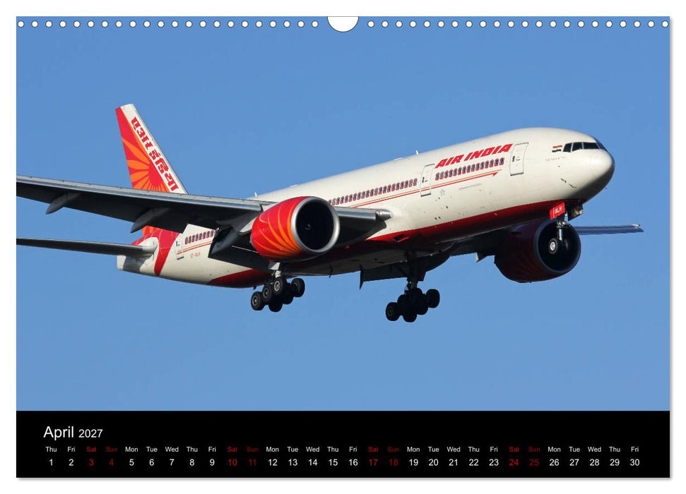 Widebody Jets (CALVENDO Monthly Calendar 2027)