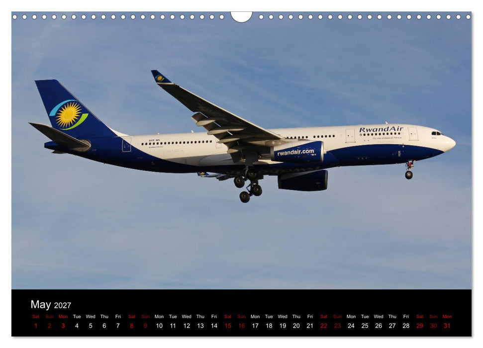 Widebody Jets (CALVENDO Monthly Calendar 2027)