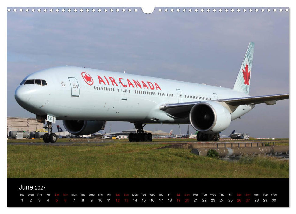 Widebody Jets (CALVENDO Monthly Calendar 2027)