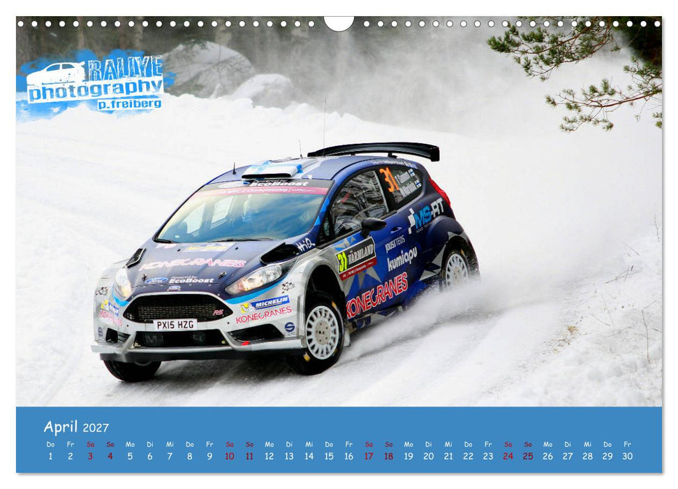WRC Schweden White Open 2027 (CALVENDO Wandkalender 2027)