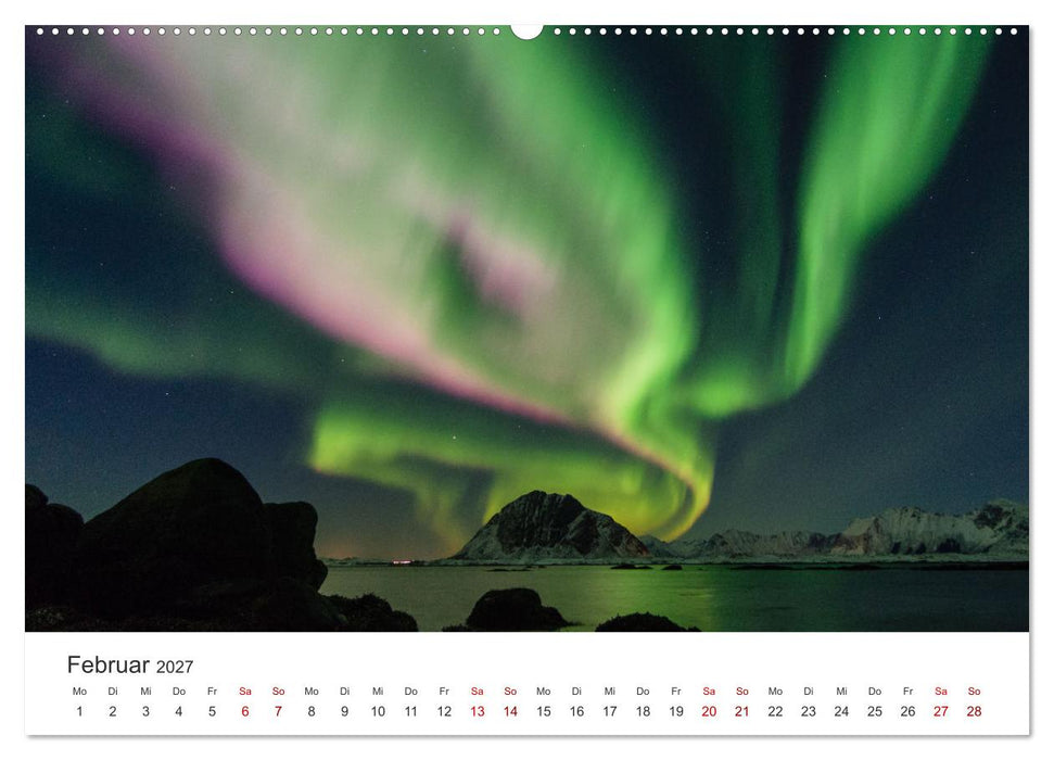 Polarlichter - Einzigartige Himmelsphänomene im Norden (CALVENDO Wandkalender 2027)