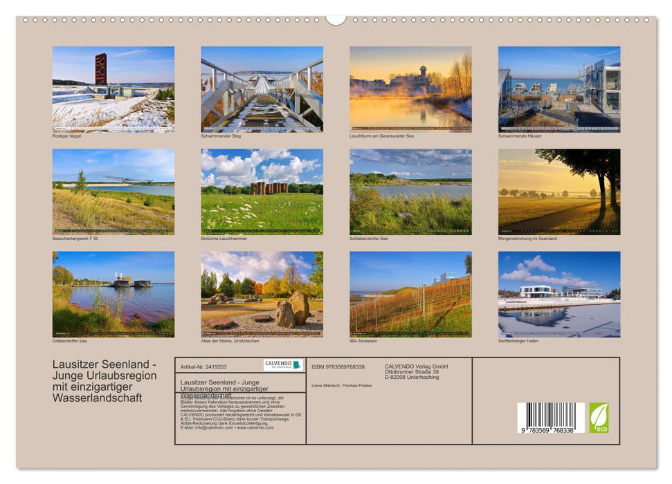 Lausitzer Seenland - Junge Urlaubsregion mit einzigartiger Wasserlandschaft (CALVENDO Premium Wandkalender 2027)