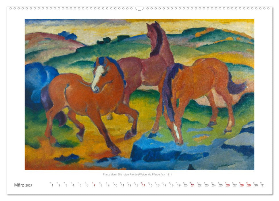 Klassische Moderne 2027 - Mit Kunst durchs Jahr (CALVENDO Wandkalender 2027)