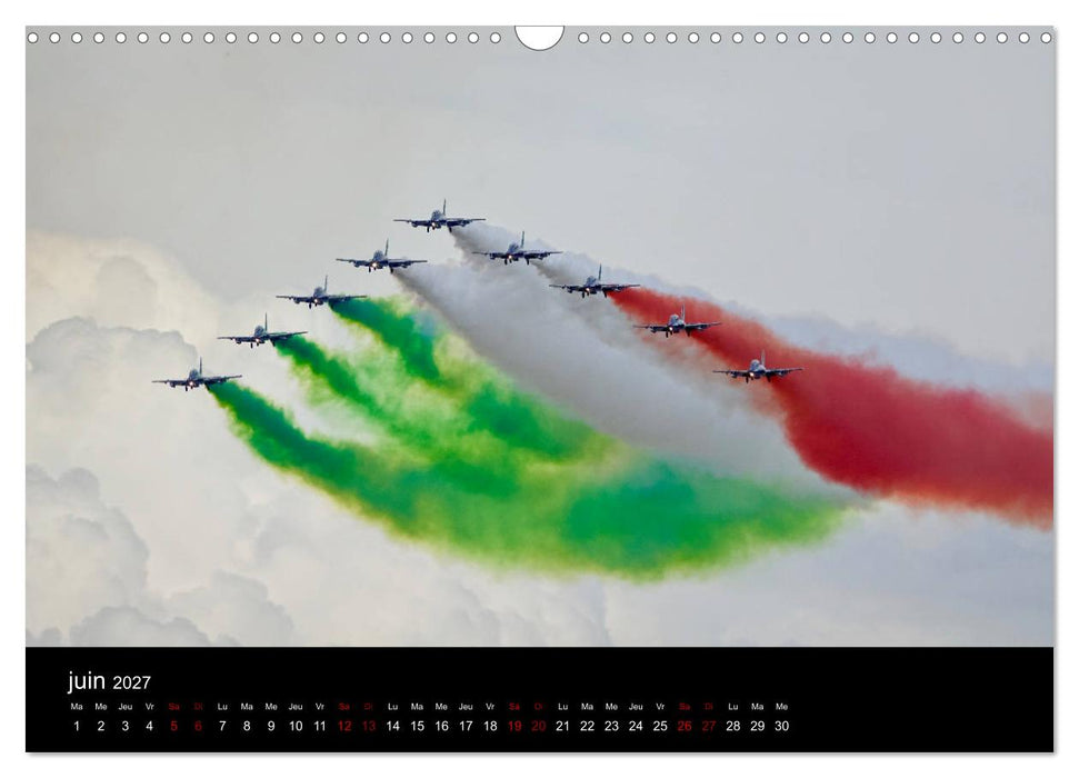 Les Frecce Tricolori (CALVENDO Calendrier mensuel 2027)