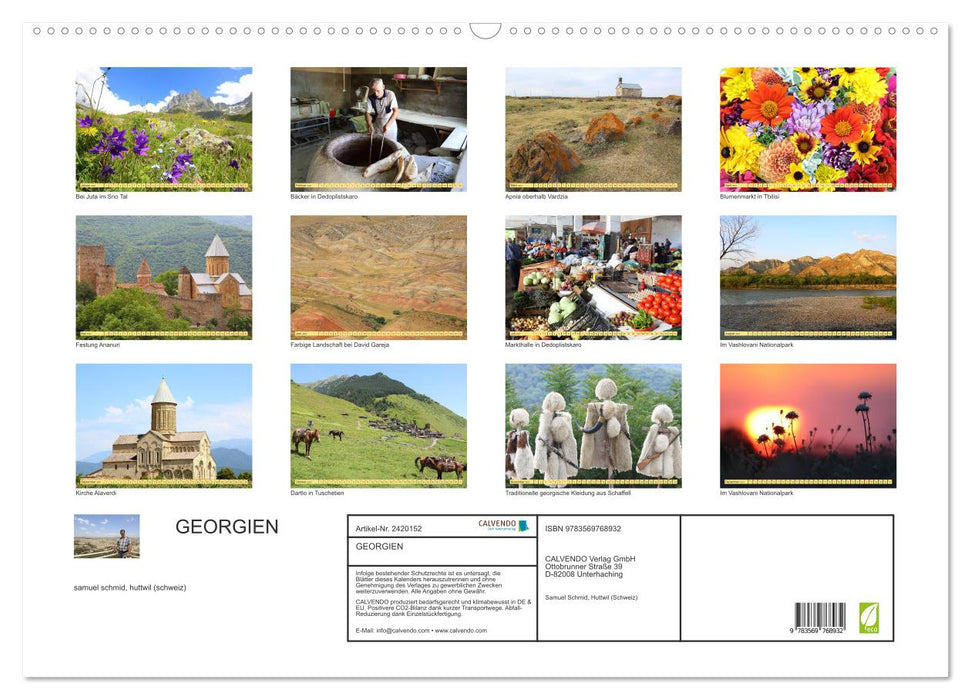 GEORGIEN (CALVENDO Wandkalender 2027)