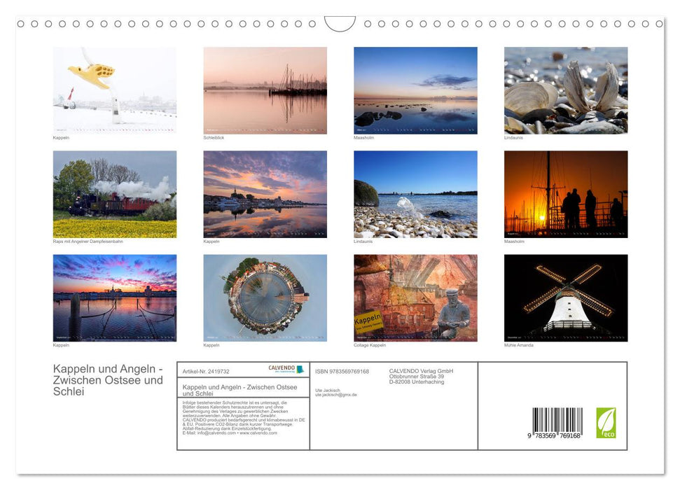 Kappeln und Angeln - Zwischen Ostsee und Schlei (CALVENDO Wandkalender 2027)