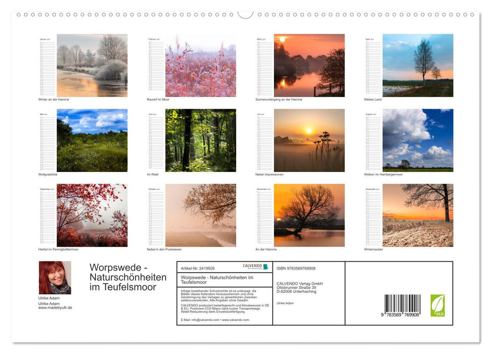 Worpswede - Naturschönheiten im Teufelsmoor (CALVENDO Premium Wandkalender 2027)