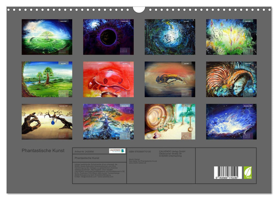 Phantastische Kunst (CALVENDO Wandkalender 2027)