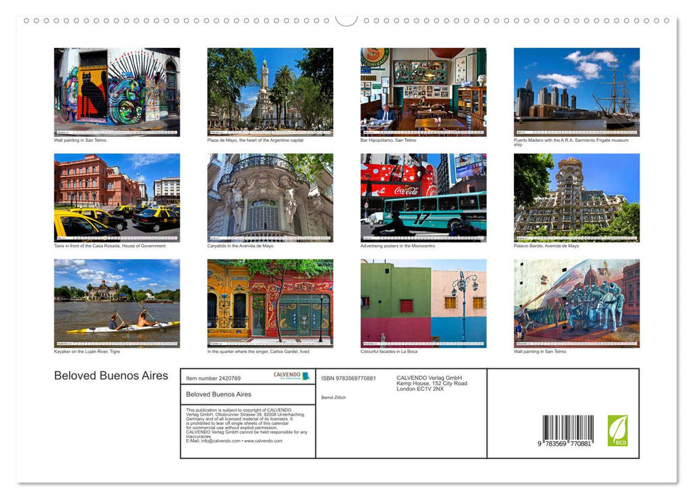 Beloved Buenos Aires (CALVENDO Premium-Calendar 2027)