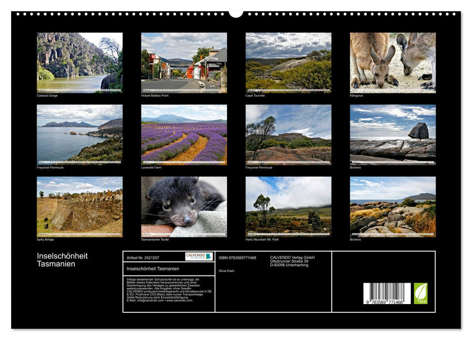 Inselschönheit Tasmanien (CALVENDO Premium Wandkalender 2027)