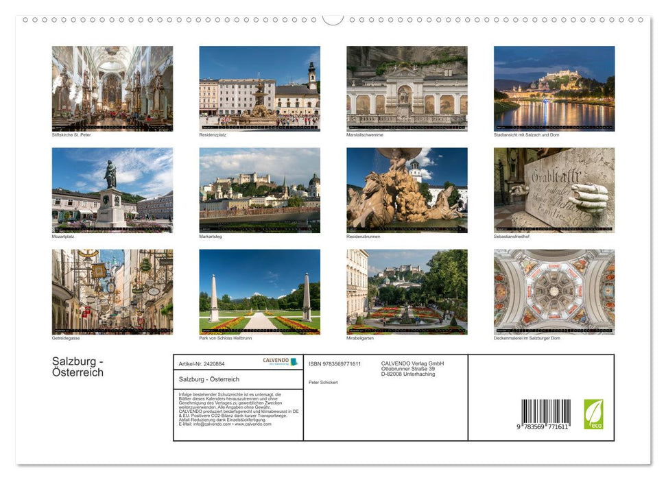 Salzburg - Österreich (CALVENDO Premium Wandkalender 2027)