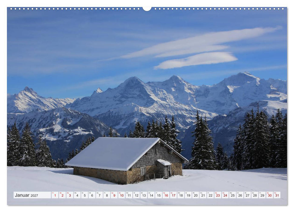 Bergblicke der Schweiz (CALVENDO Wandkalender 2027)