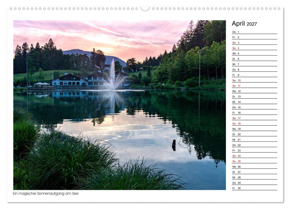 Zu Besuch am Riessersee (CALVENDO Premium Wandkalender 2027)