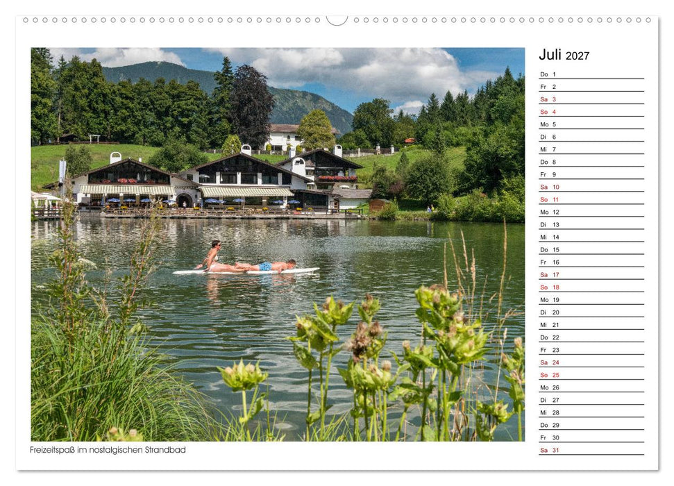 Zu Besuch am Riessersee (CALVENDO Premium Wandkalender 2027)