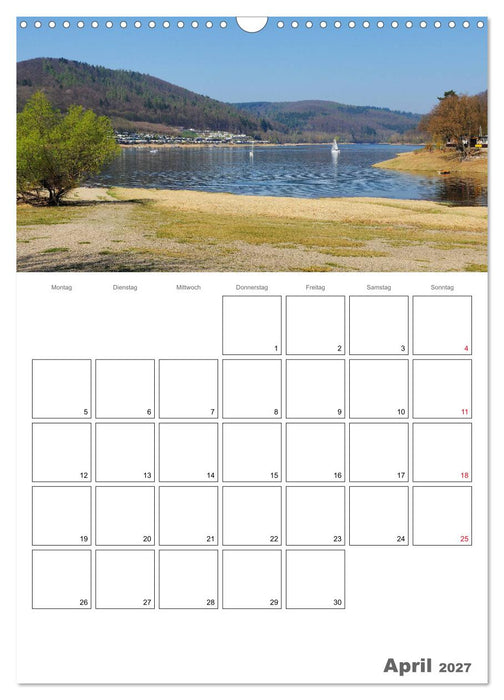 Hessens schönster See - Der Edersee (CALVENDO Wandkalender 2027)
