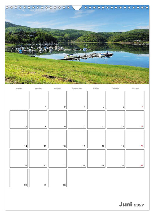 Hessens schönster See - Der Edersee (CALVENDO Wandkalender 2027)