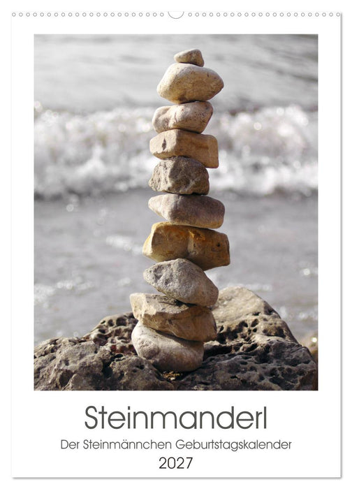 Steinmanderl - Der Steinmännchen Geburtstagskalender (CALVENDO Wandkalender 2027)