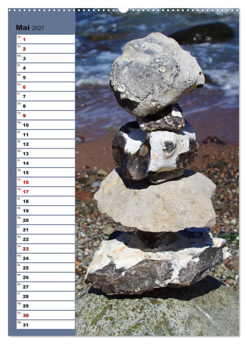 Steinmanderl - Der Steinmännchen Geburtstagskalender (CALVENDO Wandkalender 2027)
