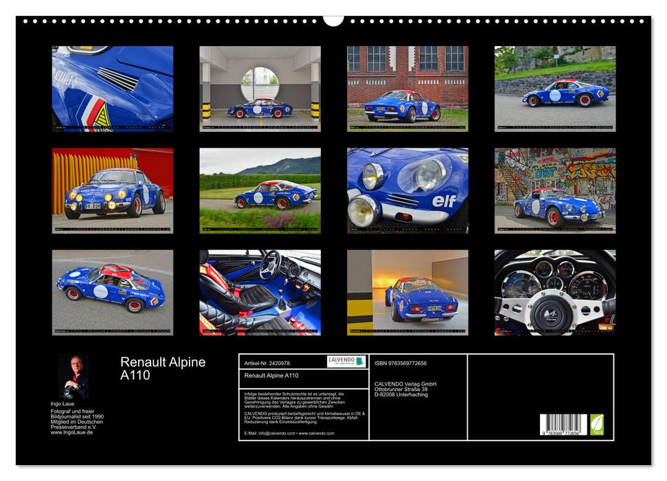 Renault Alpine A110 (CALVENDO Wandkalender 2027)
