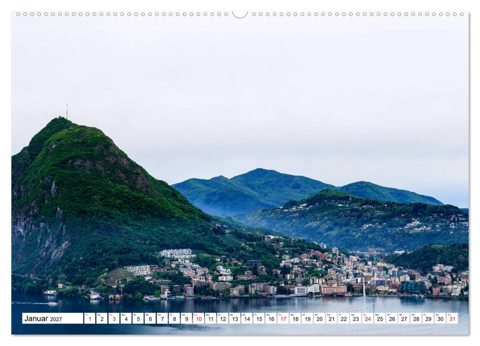 Impressionen vom Luganer See (CALVENDO Premium Wandkalender 2027)