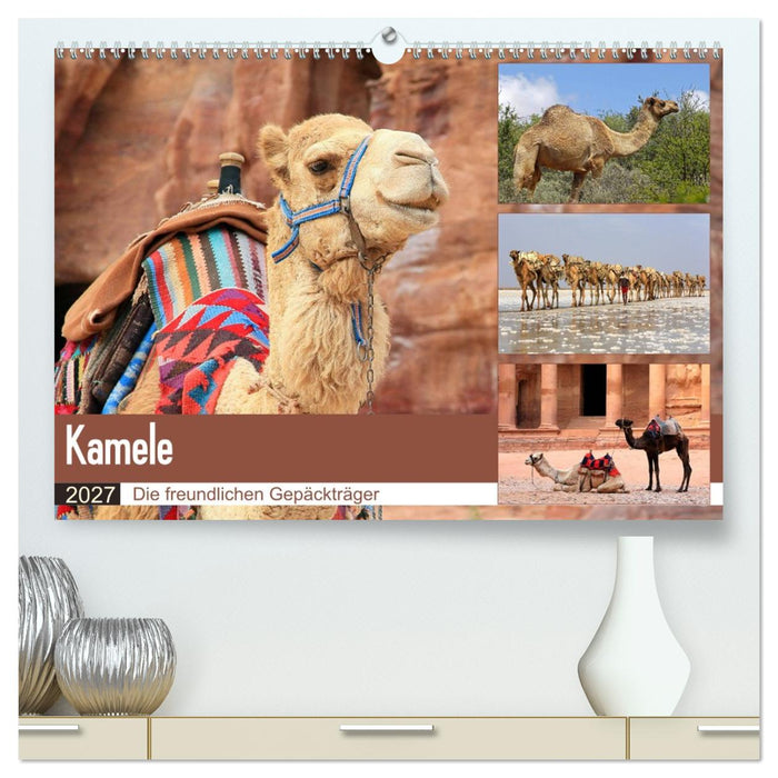Kamele - Die freundlichen Gepäckträger (CALVENDO Premium Wandkalender 2027)