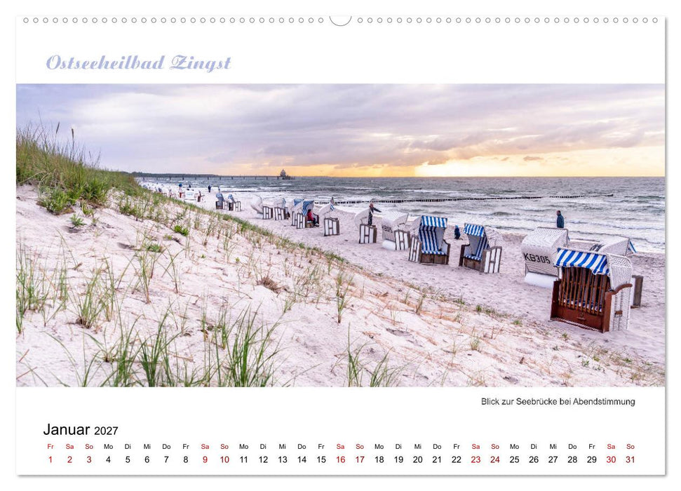 Panorama-Blick Fischland-Darss-Zingst (CALVENDO Premium Wandkalender 2027)