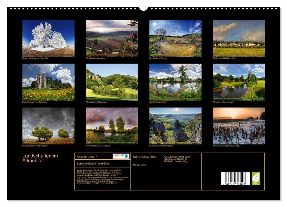Landschaften im Altmühltal (CALVENDO Premium Wandkalender 2027)