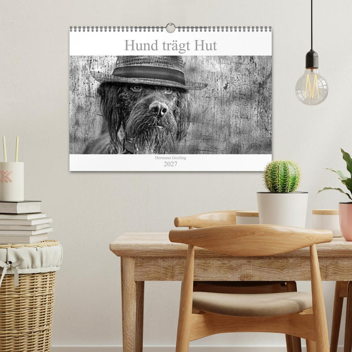 Hund trägt Hut (CALVENDO Wandkalender 2027)