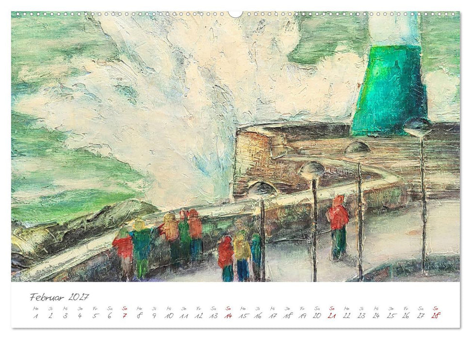 Rügen in Farbe - Mit Pinsel und Farbe auf der Lieblingsinsel (CALVENDO Premium Wandkalender 2027)