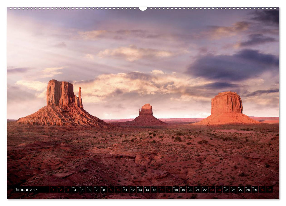 Go West. USA - Die Highlights des Südwesten (CALVENDO Premium Wandkalender 2027)