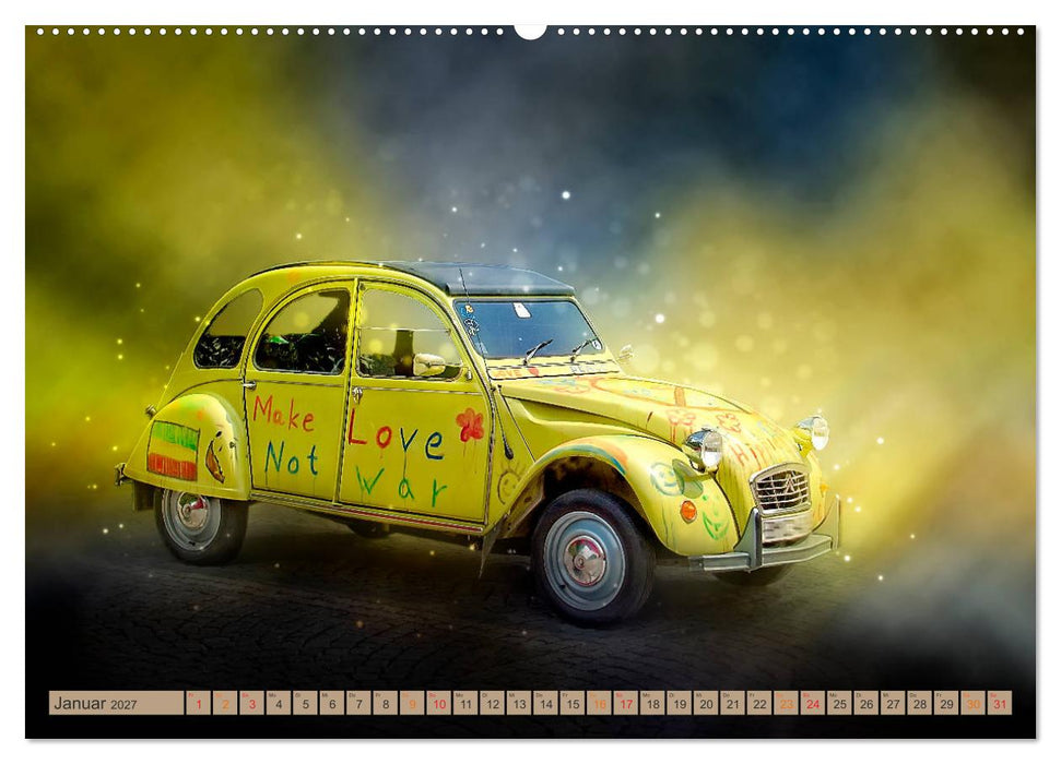 Die Ente - Citroën 2CV (CALVENDO Premium Wandkalender 2027)