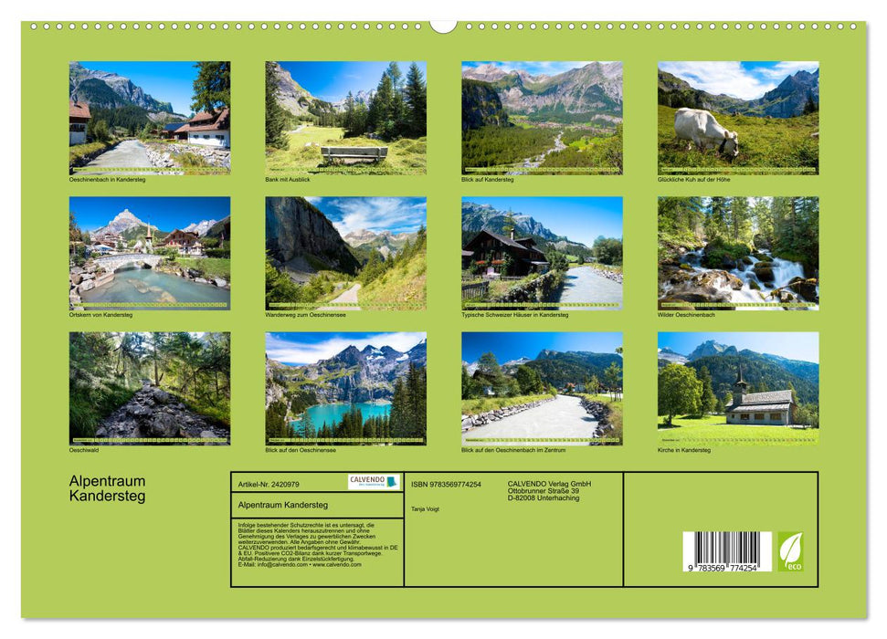Alpentraum Kandersteg (CALVENDO Premium Wandkalender 2027)