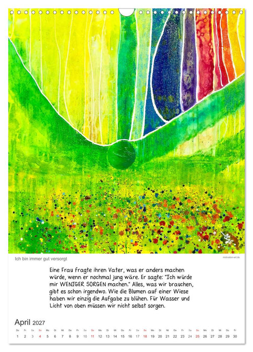 Motivation-Art Herzenswünsche (CALVENDO Wandkalender 2027)