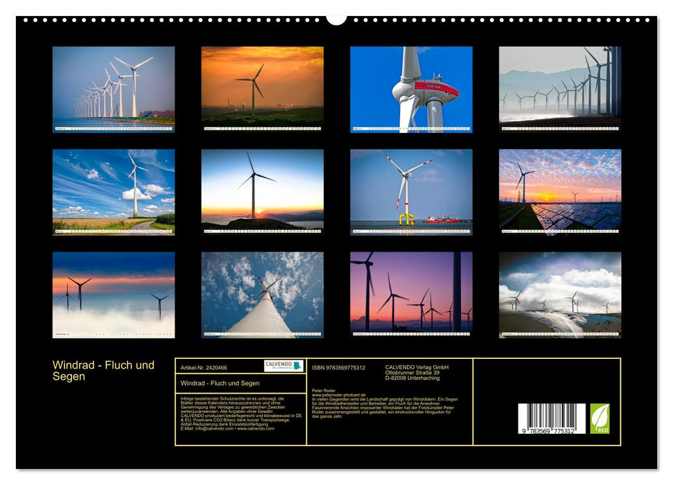 Windrad - Fluch und Segen (CALVENDO Premium Wandkalender 2027)