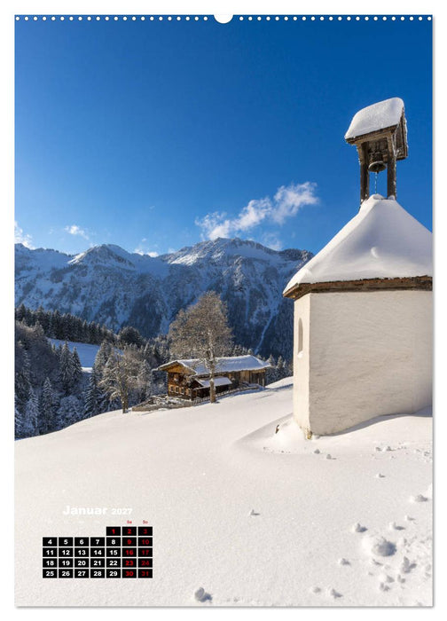 Leichte Wanderziele um Oberstdorf (CALVENDO Premium Wandkalender 2027)