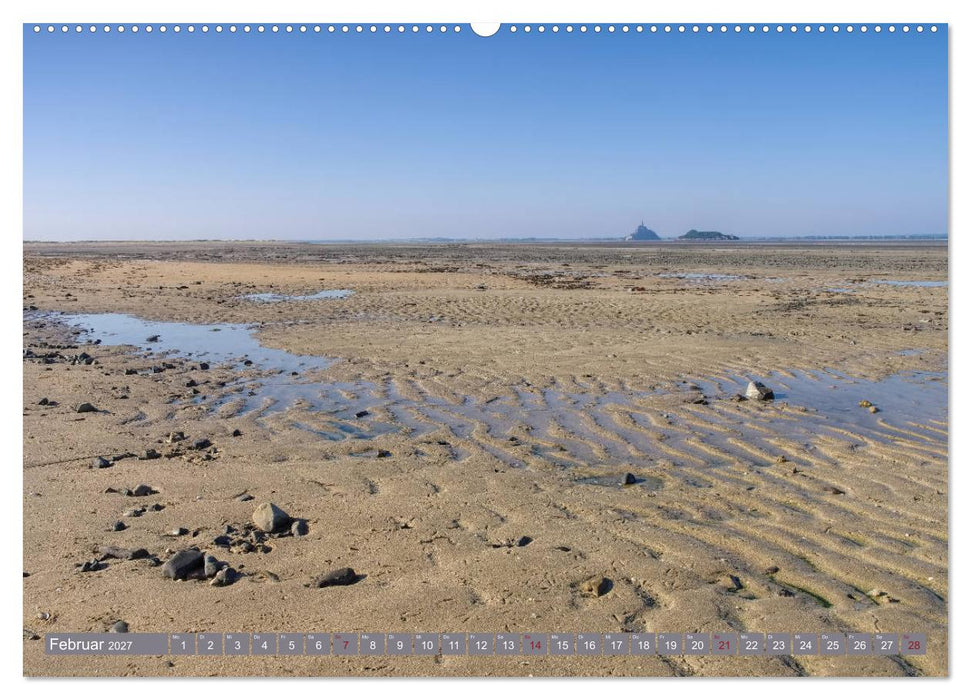Le Mont-Saint-Michel - Sagenumwobener Klosterberg im Watt (CALVENDO Premium Wandkalender 2027)
