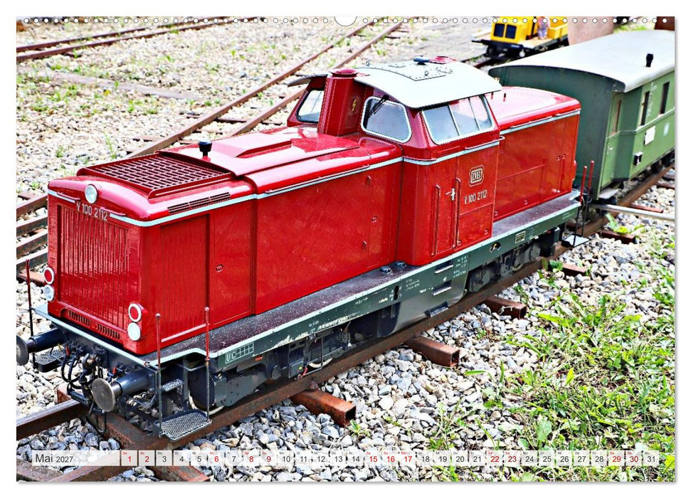 Modell-Lokomotiven beim Dampfmodellbau - Treffen in Bisingen (CALVENDO Premium Wandkalender 2027)