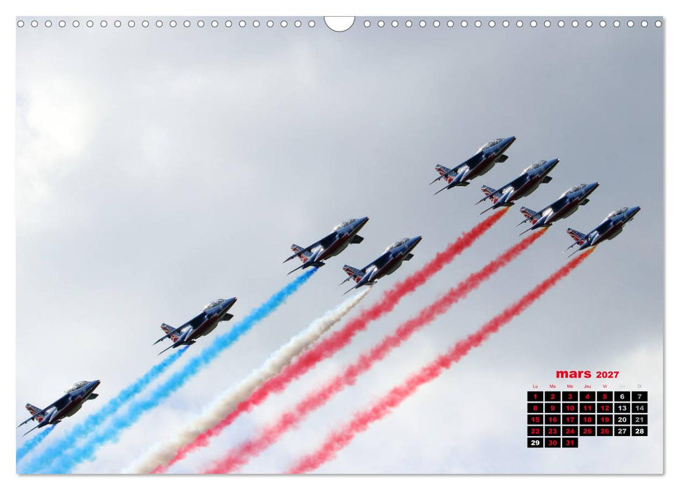 Les ailes françaises (CALVENDO Calendrier mensuel 2027)