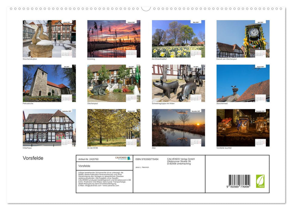 Vorsfelde (CALVENDO Wandkalender 2027)