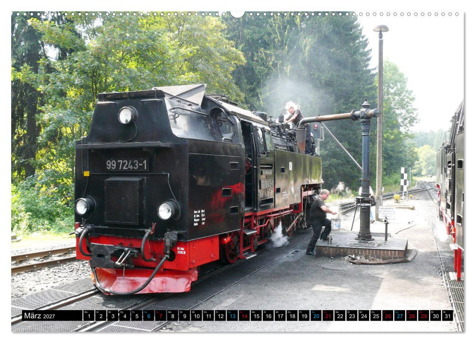 Dampf am Brocken - Die Harzquerbahn (CALVENDO Premium Wandkalender 2027)
