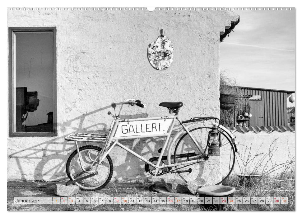 Bornholm black & white (CALVENDO Wandkalender 2027)