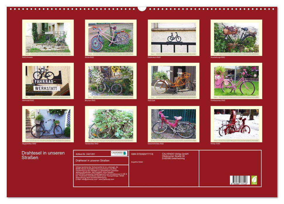 Drahtesel in unseren Straßen (CALVENDO Wandkalender 2027)