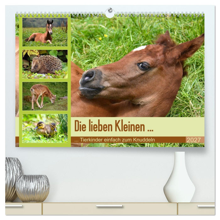 Die lieben Kleinen... Tierkinder einfach zum Knuddeln (CALVENDO Premium Wandkalender 2027)