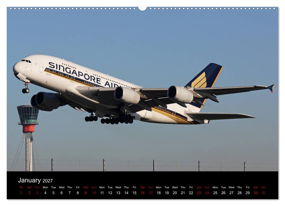 A380 SuperJumbo (CALVENDO Premium-Calendar 2027)