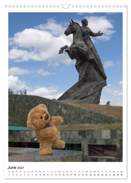 Travelling Teddy Cuba Edition 2027 (CALVENDO Monthly Calendar 2027)