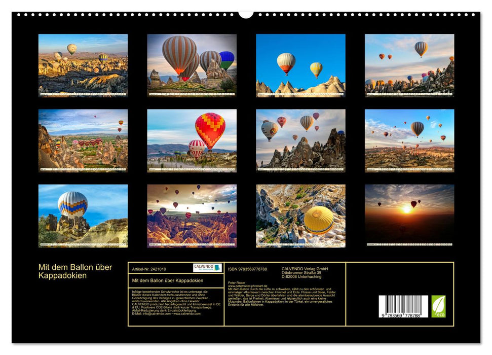 Mit dem Ballon über Kappadokien (CALVENDO Premium Wandkalender 2027)