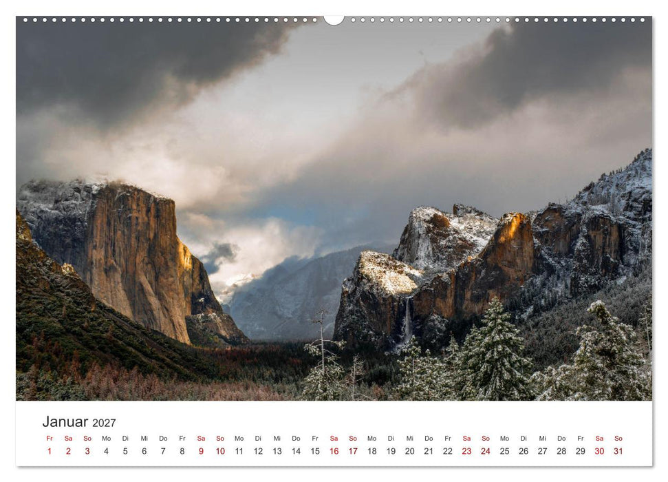 Yosemite - Nationalpark (CALVENDO Premium Wandkalender 2027)