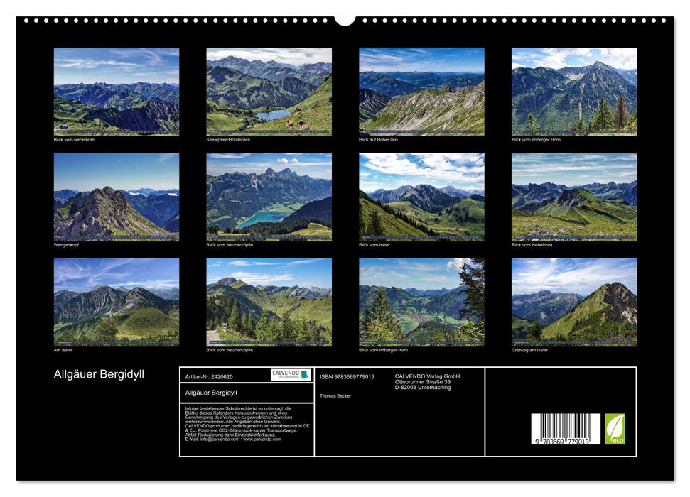 Allgäuer Bergidyll (CALVENDO Premium Wandkalender 2027)